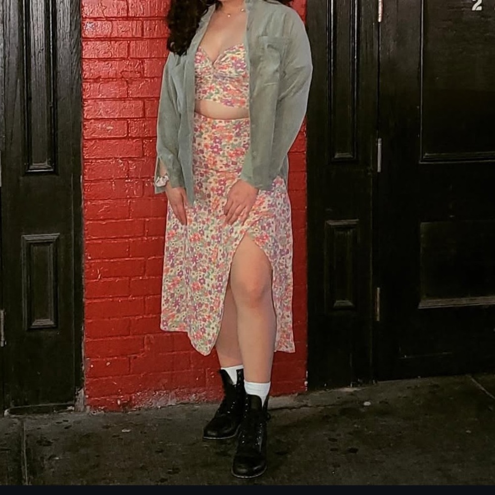 Rewind Floral Top and Skirt Set
